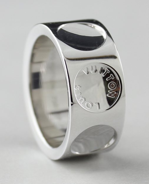 (image for) LIKE NEW LOUIS VUITTON 18K WHITE GOLD RING